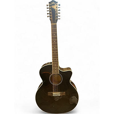 Used Guild GUILD F2512CE TRANSPARENT BLACK BURST 12 String Acoustic Guitar