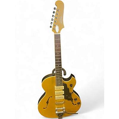 Used Guild I JET90 Gold Hollow Body Electric Guitar