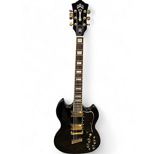 Used Guild Kim Thayil Signature Polara Black Solid Body Electric Guitar Black