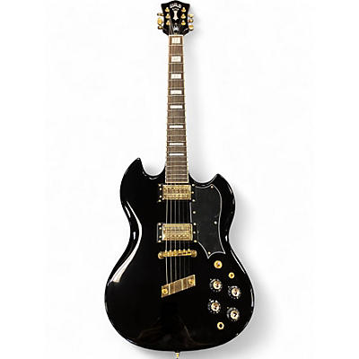 Used Guild  Kim Thayil Signature Polara Black and Gold Solid Body Electric Guitar