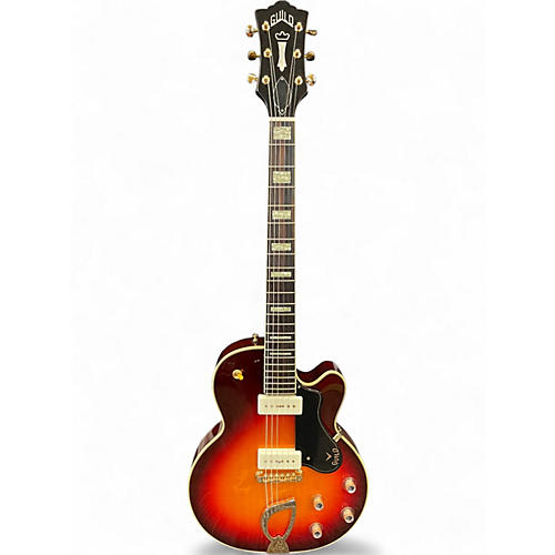 Used Guild M-75 ARISTOCRAT antique SUNBURST Hollow Body Electric Guitar antique SUNBURST