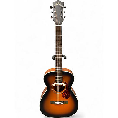 Used Guild M240E Troubador Sunburst Acoustic Electric Guitar