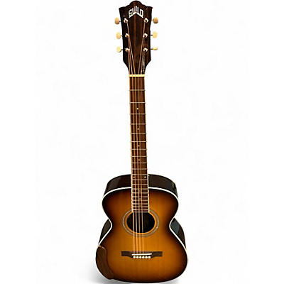 Used Guild M260E Deluxe Sunburst Acoustic Electric Guitar