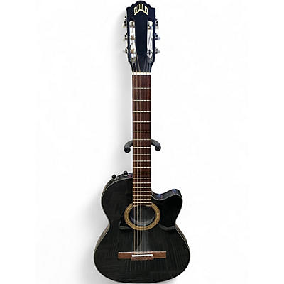 Used Guild MKS 10CE Black Classical Acoustic Electric Guitar