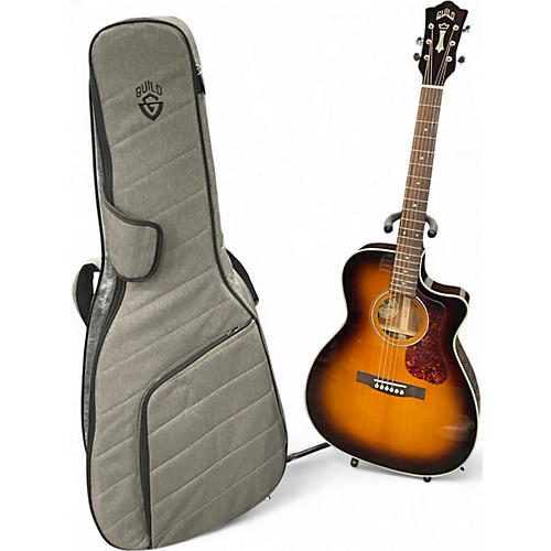 Used Guild OM-140CE Tobacco Sunburst Acoustic Electric Guitar Tobacco Sunburst
