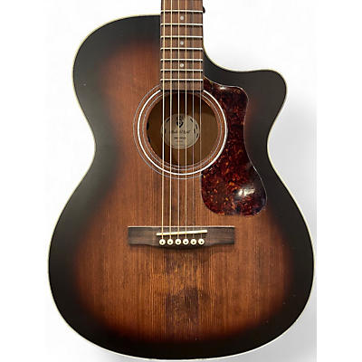 Used Guild OM-240CE ANTIIQUE CHARCOAL BURST Acoustic Guitar
