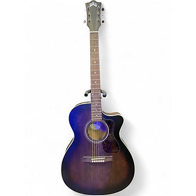 Used Guild OM-240CE Charcoal Burst Acoustic Guitar