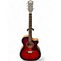 Used Guild OM-240CE Red Acoustic Electric Guitar Red