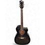 Used Guild OM-260CE Deluxe Trans Black Acoustic Electric Guitar Trans Black