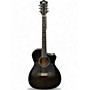 Used Guild OM-260CE Deluxe Trans Black Acoustic Guitar Trans Black