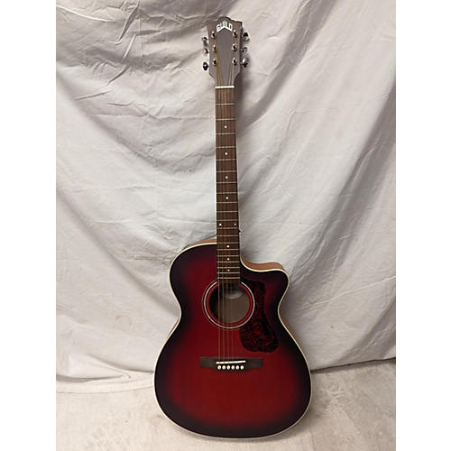 Guild Used Guild OM240CE RED BURST Acoustic Electric Guitar RED BURST