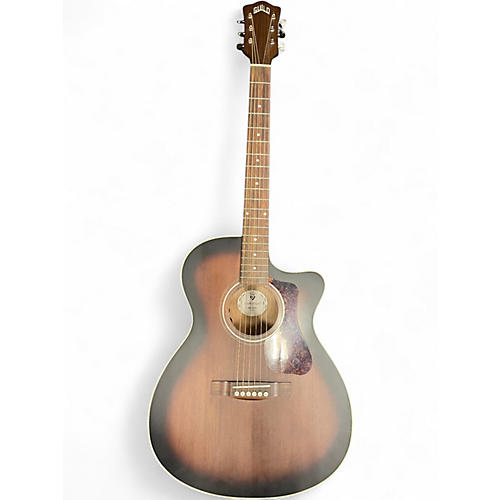Used Guild OM240CE WALNUT BURST Acoustic Electric Guitar WALNUT BURST