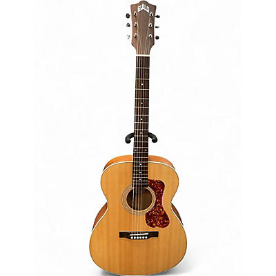 Used Guild OM240E Natural Acoustic Electric Guitar