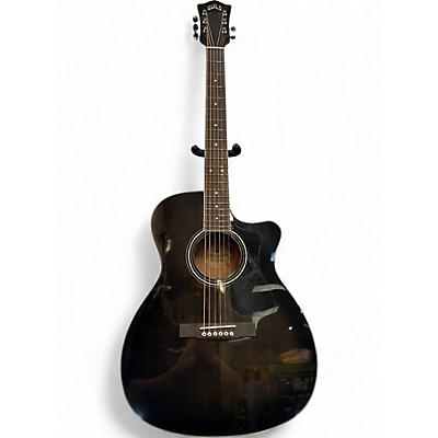 Used Guild OM260CE Trans Black Acoustic Electric Guitar