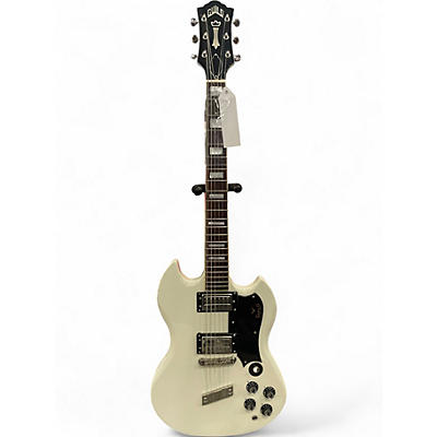 Used Guild Polara Deluxe White Solid Body Electric Guitar