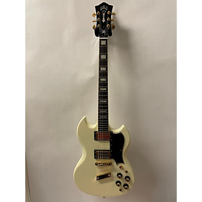 Guild Used Guild Polara Kim Thayil Signature Electric Guitar Vintage White Solid Body Electric Guitar