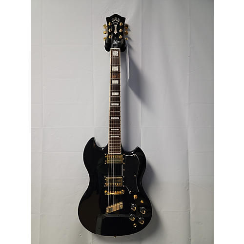 Guild Used Guild Polara Kim Thayil Solid Body Electric Black Guitar Black Solid Body Electric Guitar Black