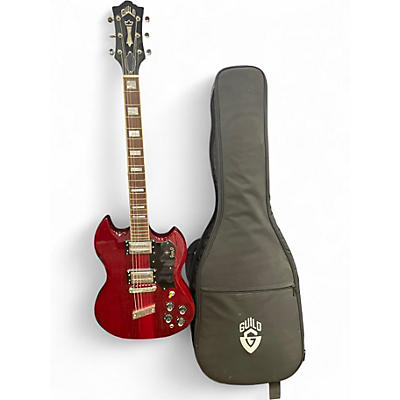 Used Guild Polara S100 Cherry Red  Solid Body Electric Guitar