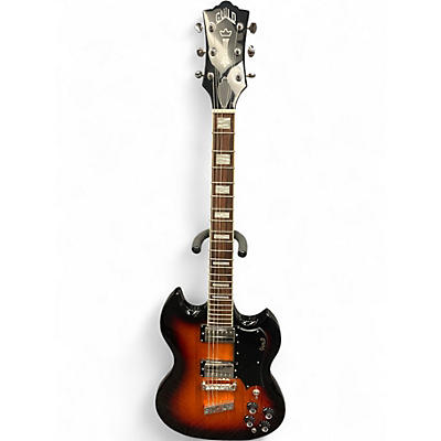 Used Guild S-100 Polara Deluxe 3 Tone Sunburst Solid Body Electric Guitar