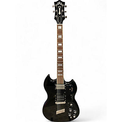 Used Guild S100 Black Solid Body Electric Guitar