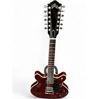 Used Guild SF 1-12 Cherry Solid Body Electric Guitar