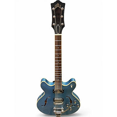 Used Guild SF-1DCGVT Pelham Blue Hollow Body Electric Guitar