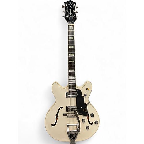 Used Guild SF-V White Hollow Body Electric Guitar White