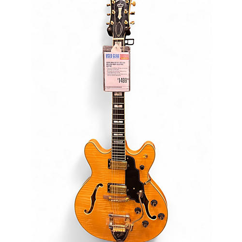 Used Guild SF-V1 Yellow Hollow Body Electric Guitar Yellow