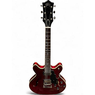 Used Guild SF1DC Cherry Hollow Body Electric Guitar