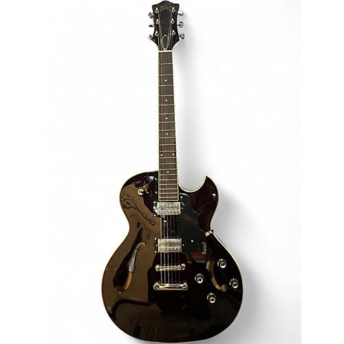 Used Guild Starfire Black Hollow Body Electric Guitar Black