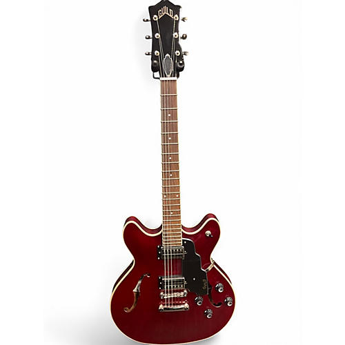Used Guild Starfire Crimson Red Trans Hollow Body Electric Guitar Crimson Red Trans