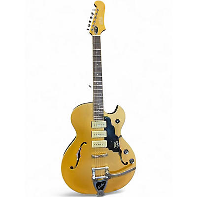 Used Guild Starfire I JET P90 Gold Hollow Body Electric Guitar