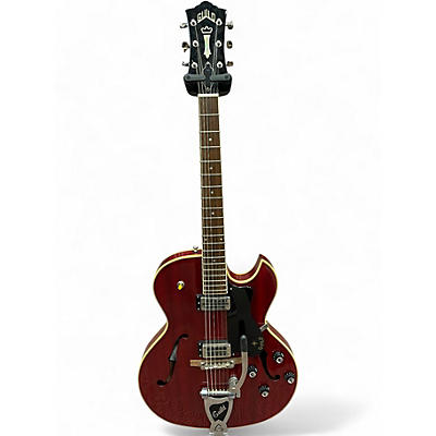 Used Guild Starfire III Cherry Hollow Body Electric Guitar