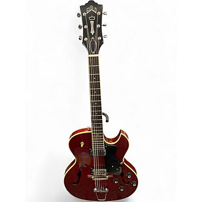 Used Guild Starfire III Trans Red Hollow Body Electric Guitar