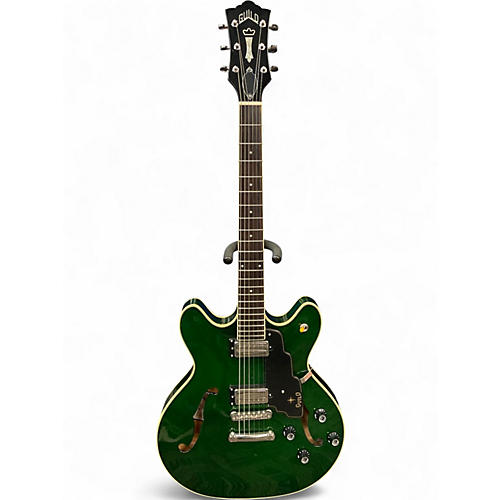 Used Guild Starfire IV Emerald Green Hollow Body Electric Guitar Emerald Green