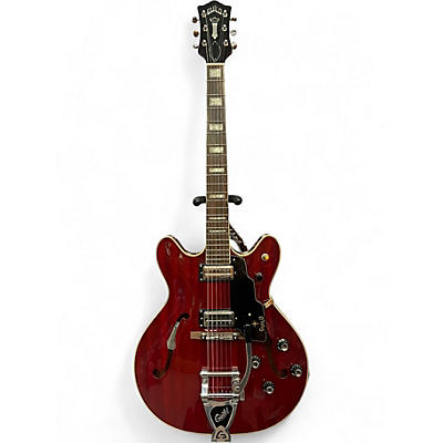 Used Guild Starfire V Cherry Hollow Body Electric Guitar