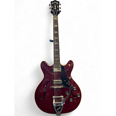 Used Guild Starfire V Trans Red Hollow Body Electric Guitar