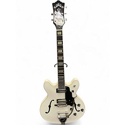 Used Guild Starfire V White Hollow Body Electric Guitar