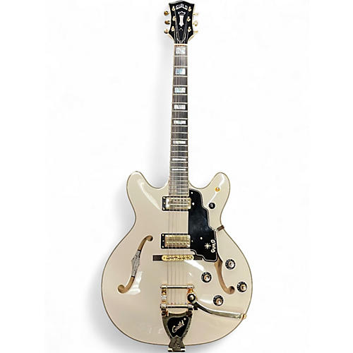 Used Guild Starfire VI White Hollow Body Electric Guitar White