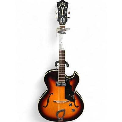 Used Guild T-100 SUNBURST Hollow Body Electric Guitar