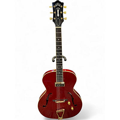 Used Guild T-50 Cherry Hollow Body Electric Guitar