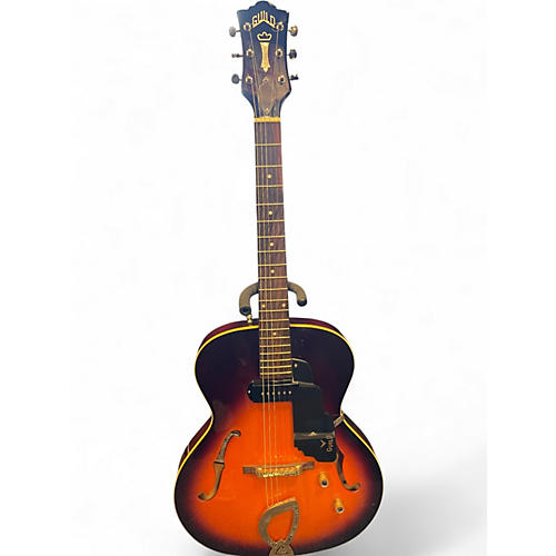 Used Guild T-50 SLIM 2 Color Sunburst Hollow Body Electric Guitar 2 Color Sunburst