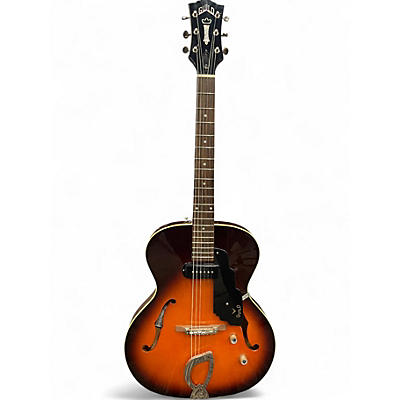 Used Guild T-50 SLIM Trans Red Hollow Body Electric Guitar