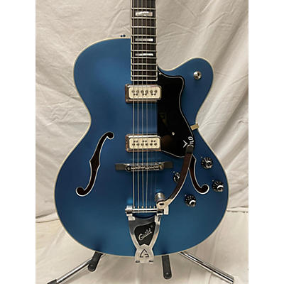 Used Guild X-175B MANHATTAN SPECIAL MALIBU BLUE Hollow Body Electric Guitar