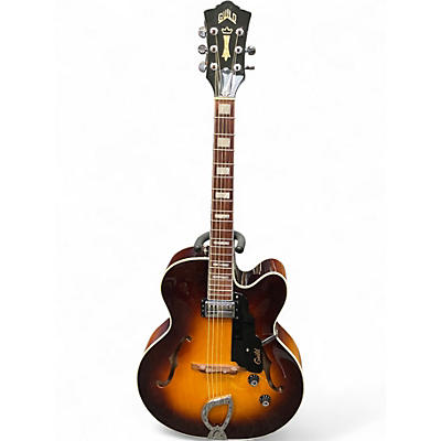 Used Guild X150 2 Color Sunburst Hollow Body Electric Guitar