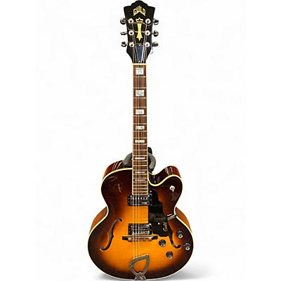 Used Guild X150 2 Color Sunburst Hollow Body Electric Guitar