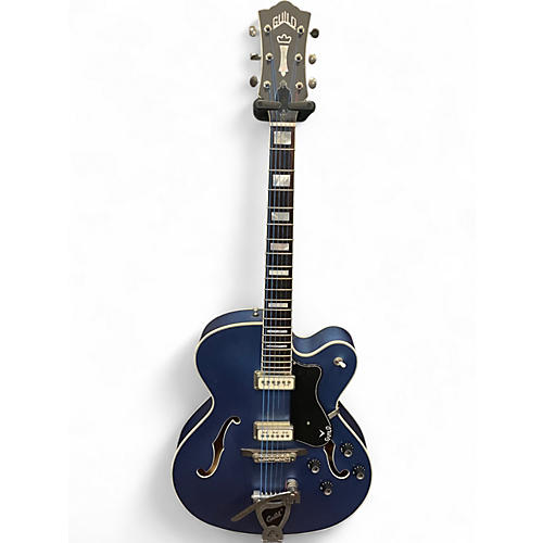 Used Guild X175-B SPCII Blue Hollow Body Electric Guitar Blue