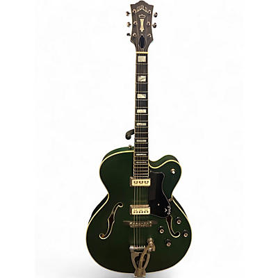 Used Guild X175B-B SPC II Green Hollow Body Electric Guitar