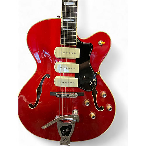 Used Guild X350 SCARLET ROAD Hollow Body Electric Guitar SCARLET ROAD