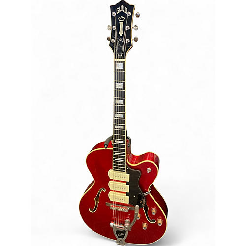 Used Guild X350 Scarlet Road Hollow Body Electric Guitar Scarlet Road